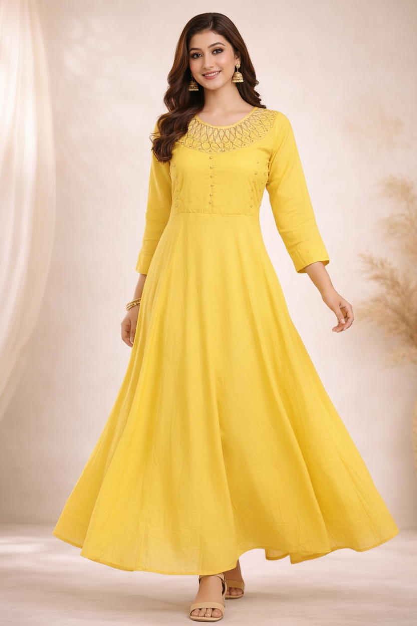 Walking pose with natural flow