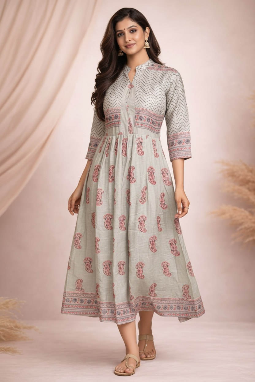 Walking pose with natural flow