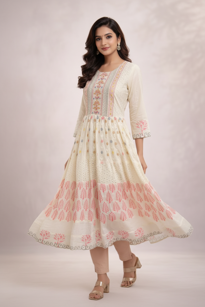 Walking pose with natural flow