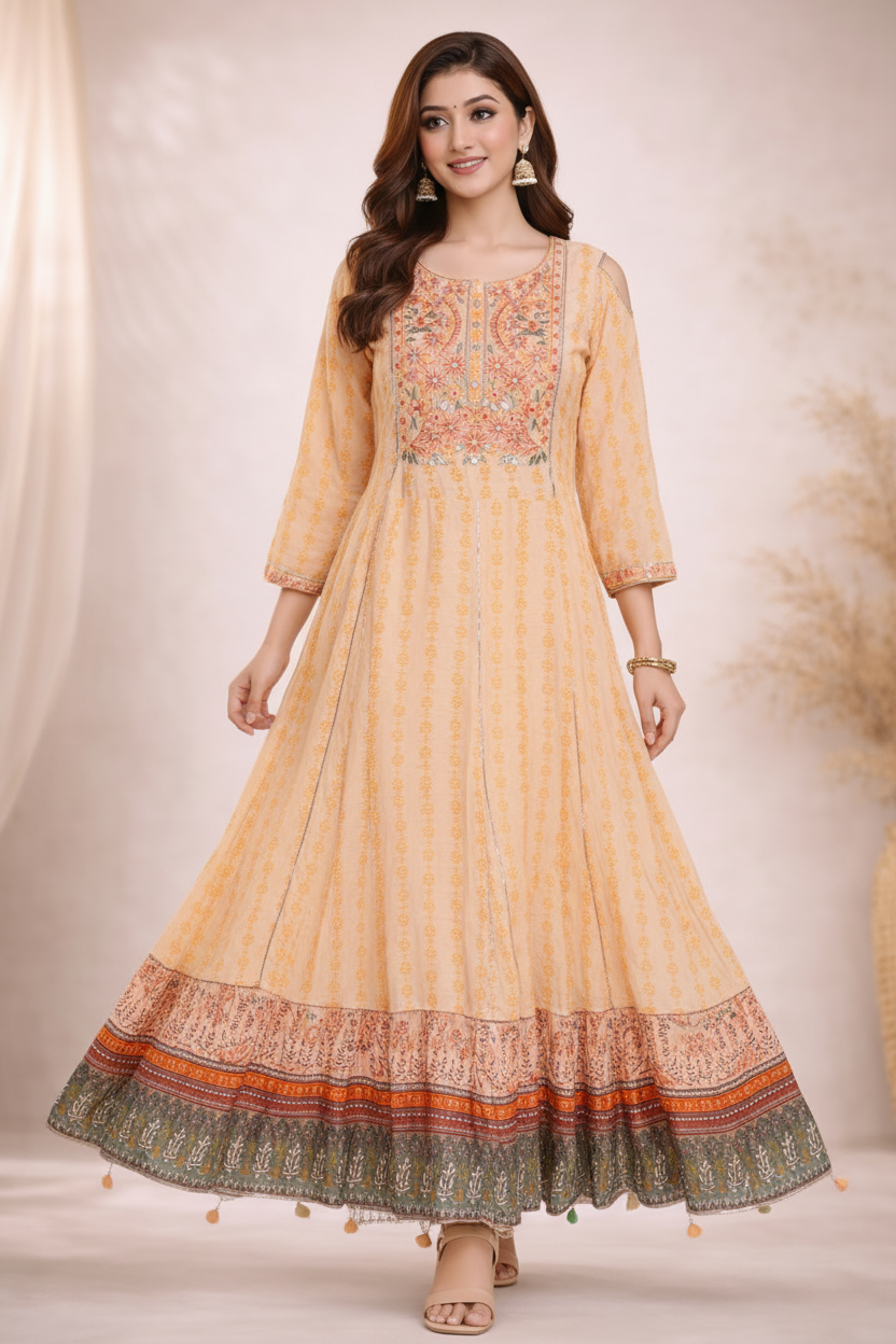 Walking pose with natural flow