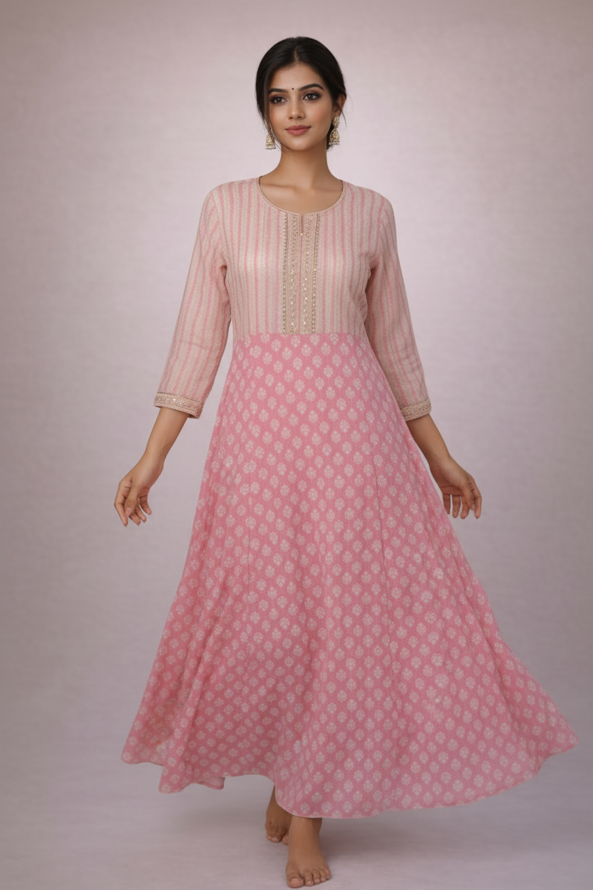 Walking pose with natural flow