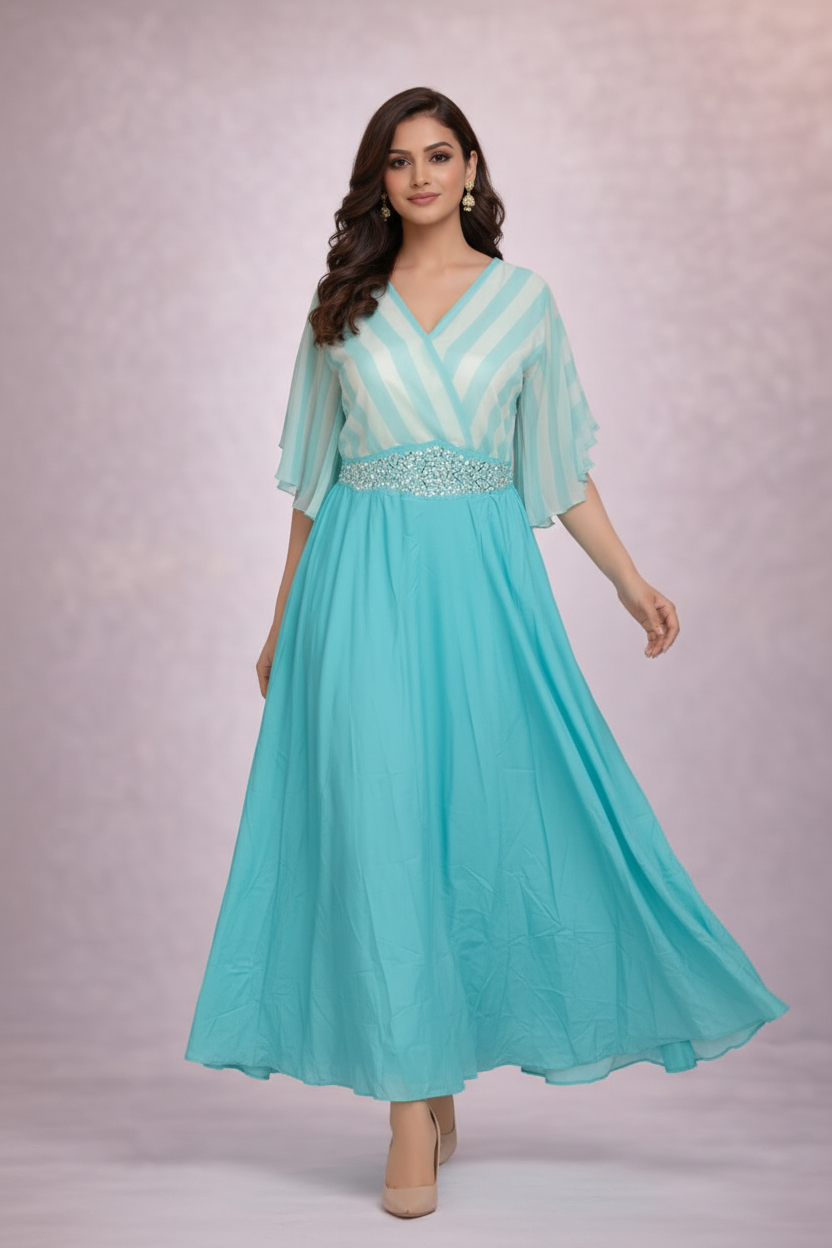 Walking pose with natural flow