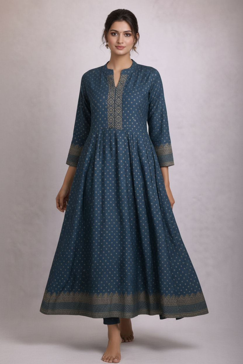 Walking pose with natural flow